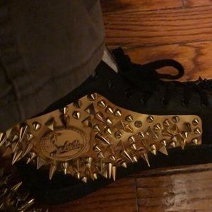 Christian Louboutin Men’s Red Bottoms Black & Gold